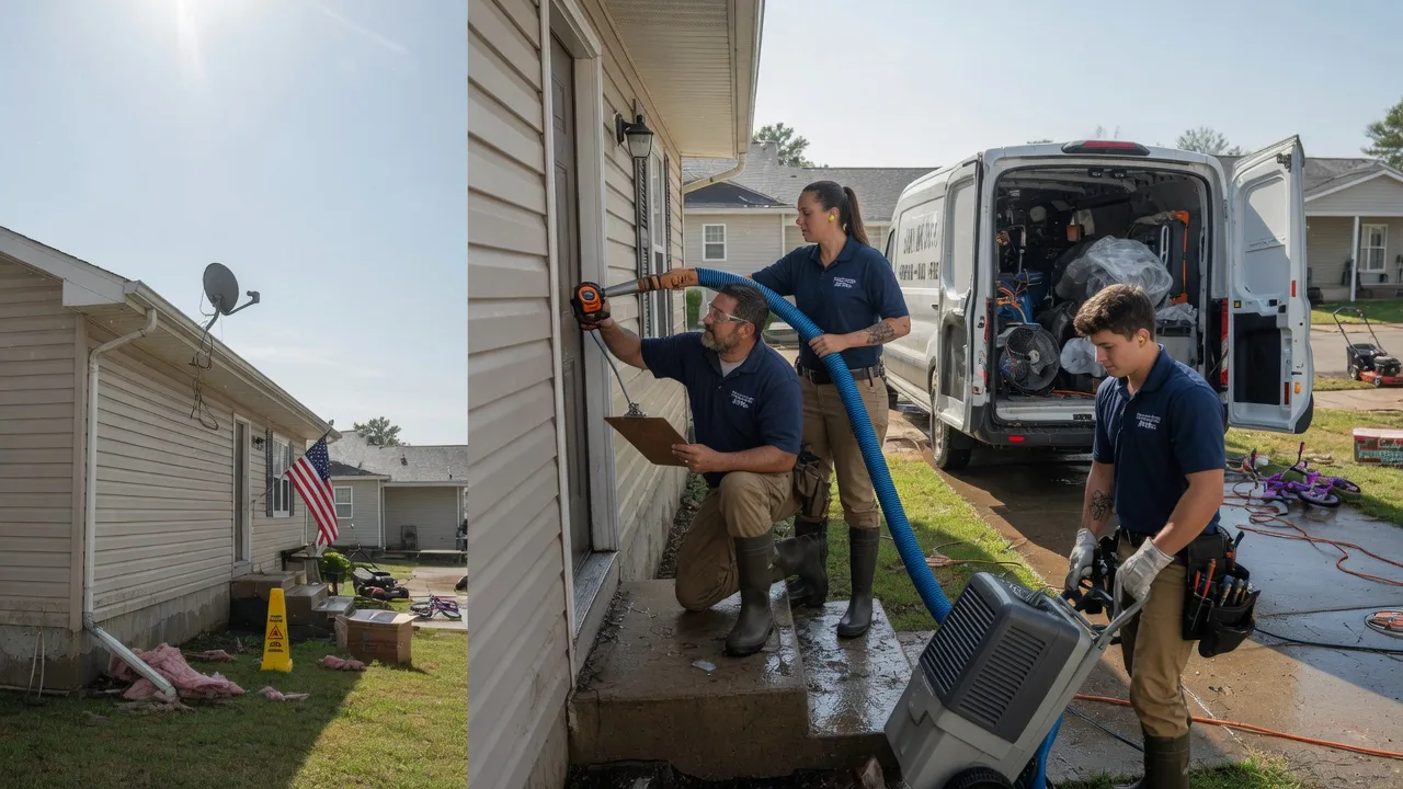Ceiling Water Damage Restoration in Long Lane, MO near me